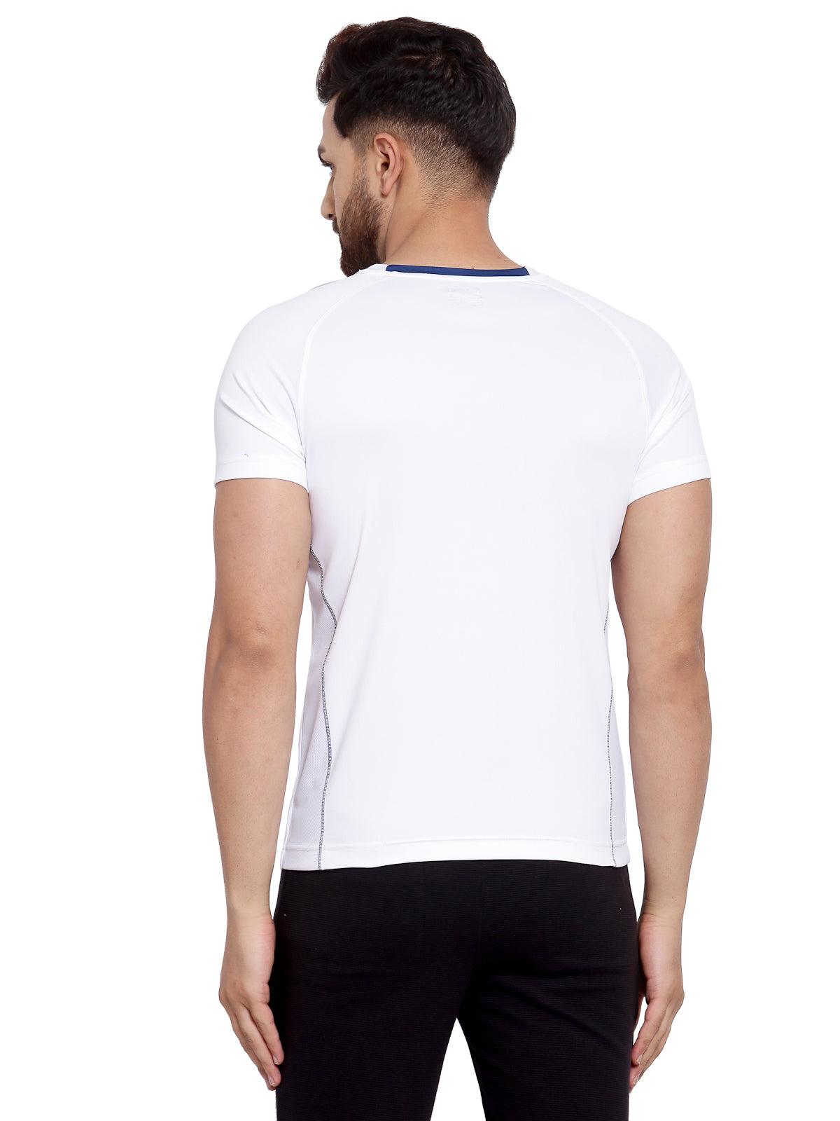 Sporto Men's Athletic Jersey Quick Dry T-Shirt - White