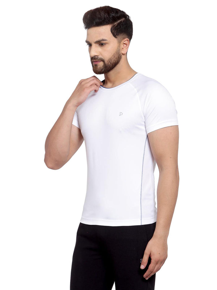 Sporto Men's Athletic Jersey Quick Dry T-Shirt - White