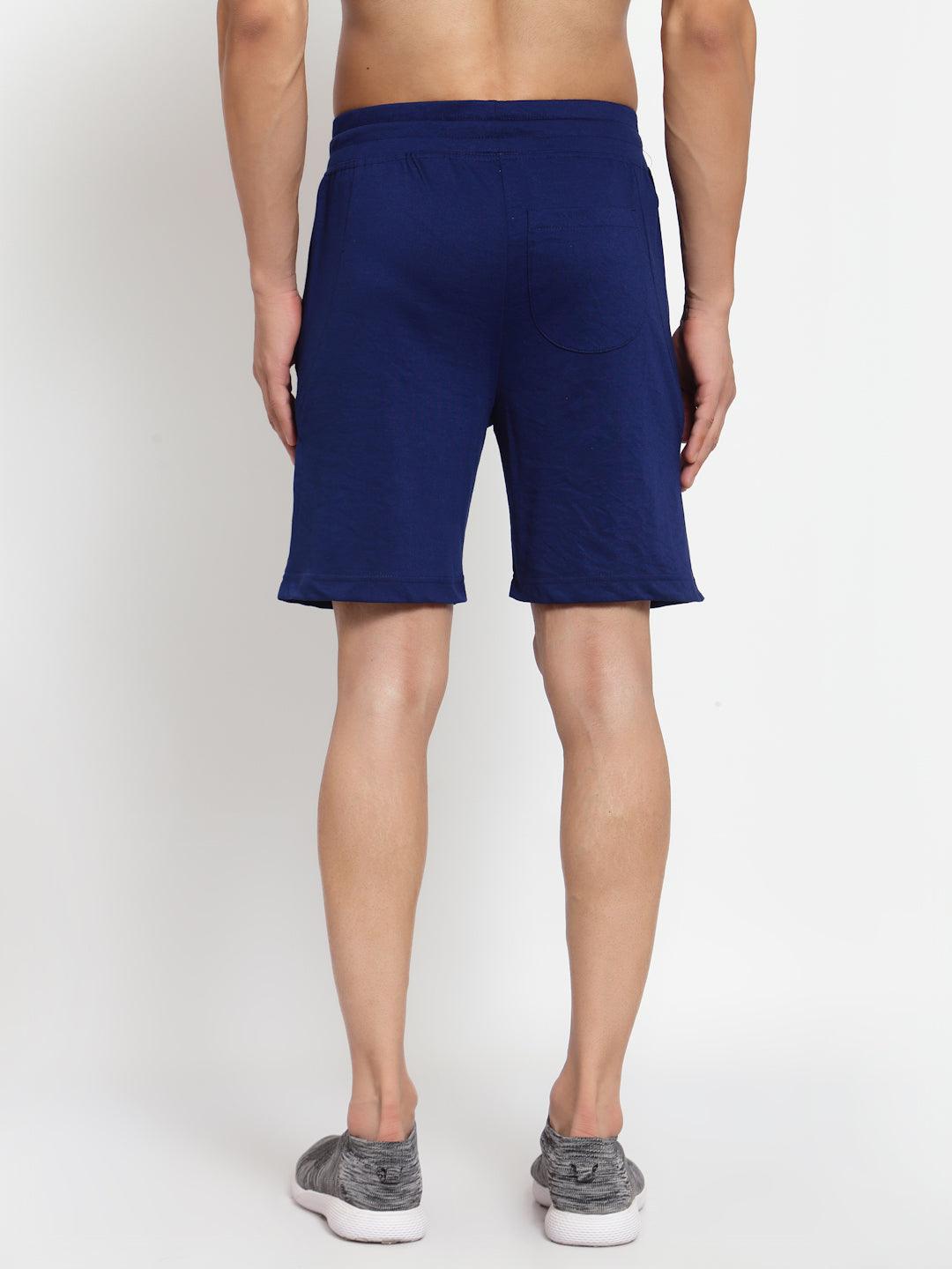 Sporto Men's Solid Lounge Shorts - Insignia Blue