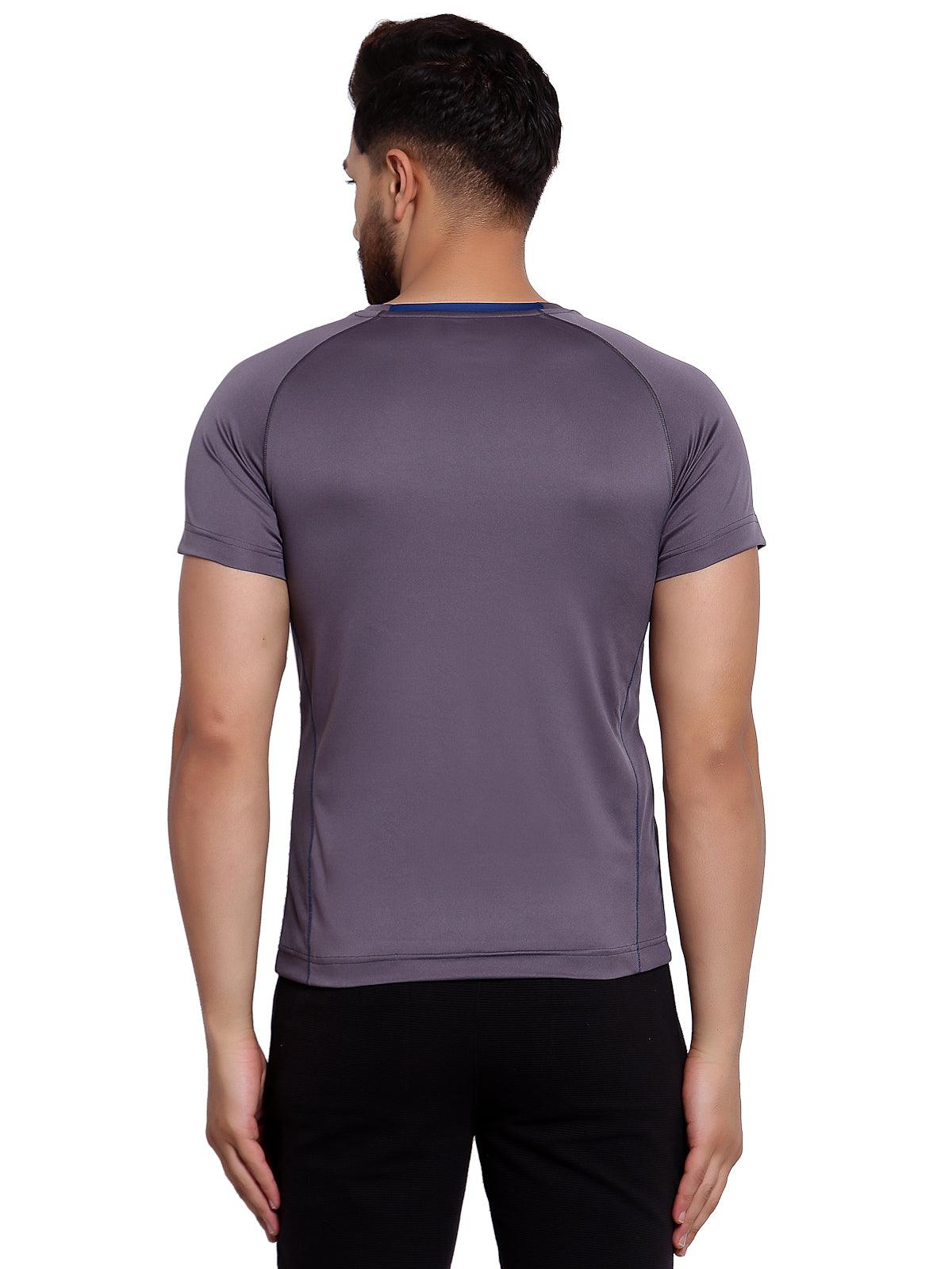 Sporto Men's Athletic Jersey Quick Dry T-Shirt - Charcoal