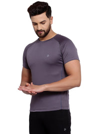 Sporto Men's Athletic Jersey Quick Dry T-Shirt - Charcoal