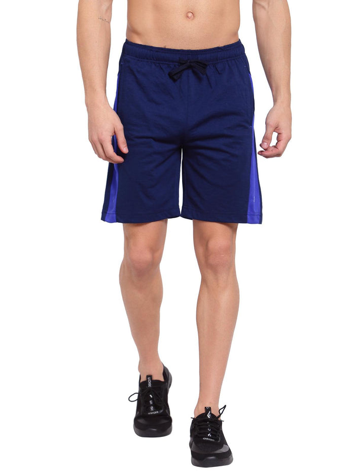 Sporto Men's Casual Solid Lounge Shorts - Navy