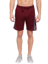 Sporto Men's Solid Casual Lounge Shorts - Burgundy