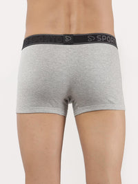 Sporto Men's Square Trunks (Pack Of 2) - Grey Melange & Anthra Melange