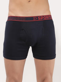 Sporto Men's Cotton Long Trunk - Pack Of 2 (Blue & Navy)