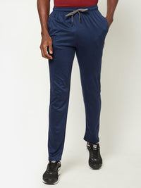 Sporto Men's Plaited Jersey Knit Insignia Blue Track pant