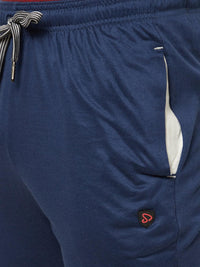 Sporto Men's Plaited Jersey Knit Insignia Blue Track pant