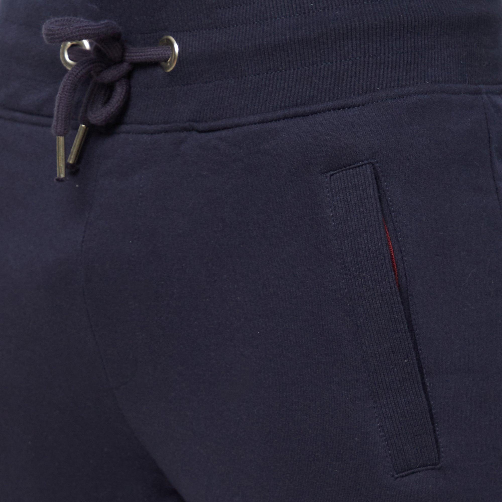 Sporto Navy Fleece Terry Joggers for Men