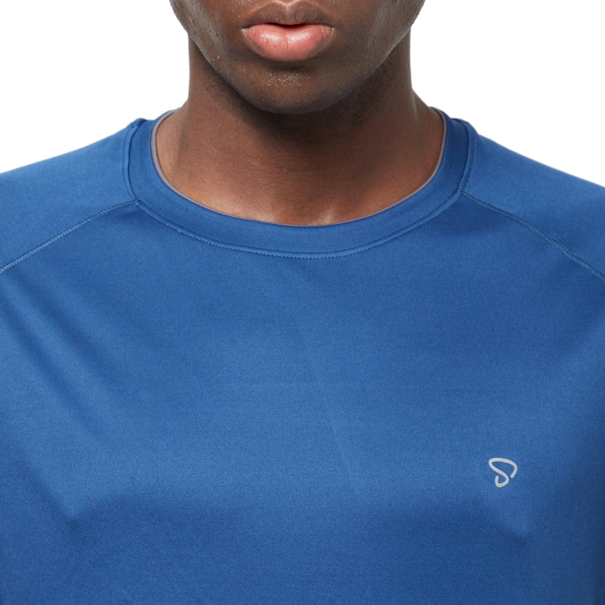 Sporto Men's Athletic Jersey Quick Dry T-Shirt - Bunker Blue