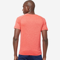 Sporto Men's Athletic Jersey Quick Dry T-Shirt - Red Melange