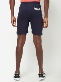 Sporto Men's Solid Casual Lounge Shorts - Navy