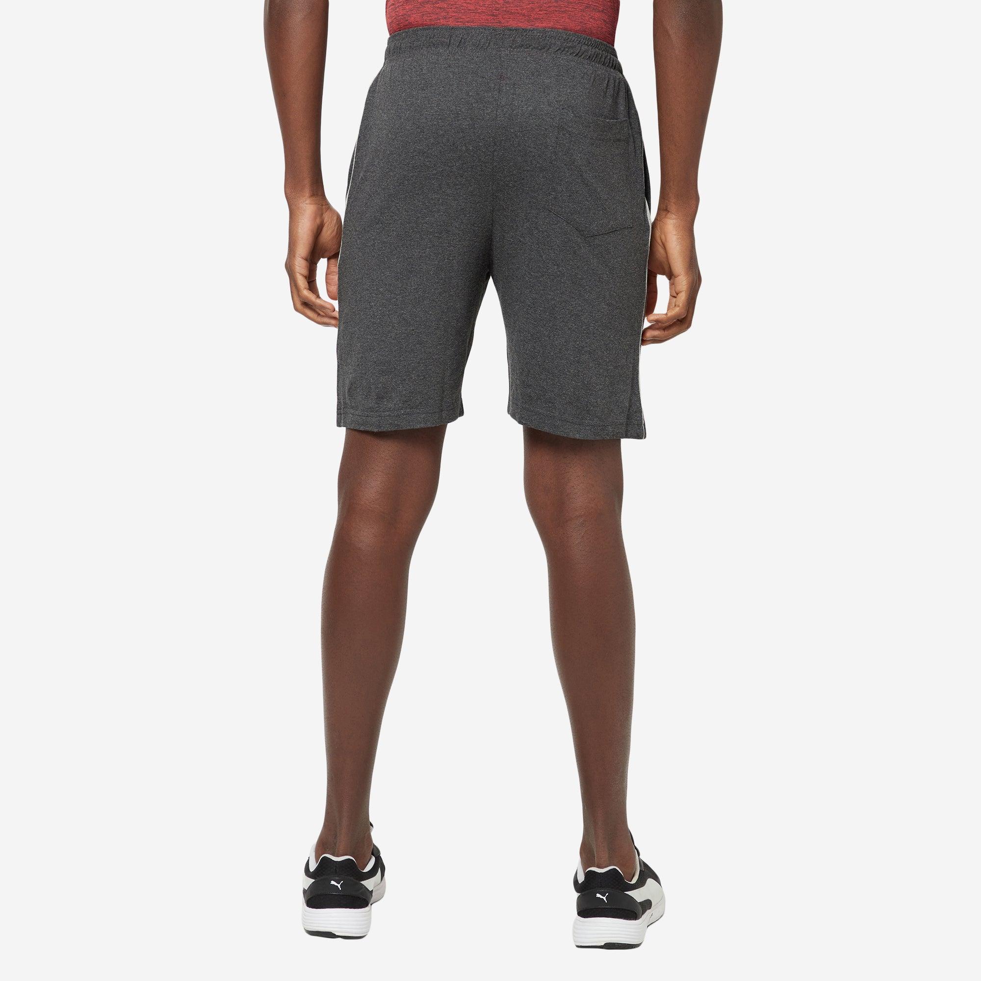 Sporto Men's Solid Lounge Shorts - Anthra Melange