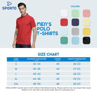 Sporto Men's Polo T-shirt Pack of 2 -[Blue & Island Paradise]