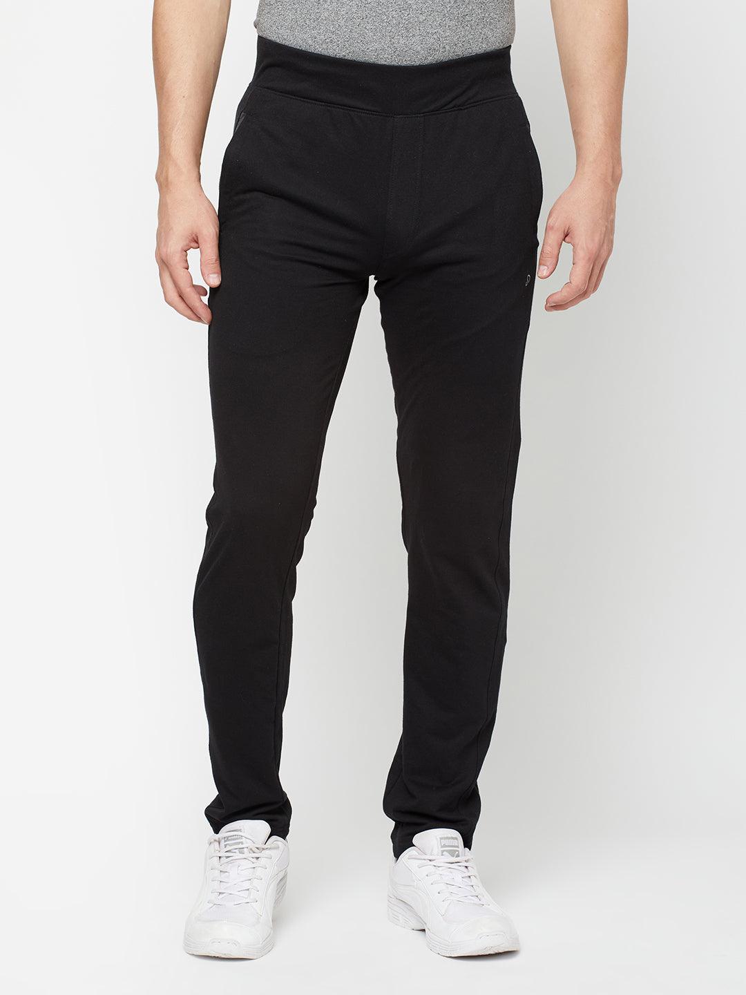 Sporto Men's Black Terry Knit Track pant