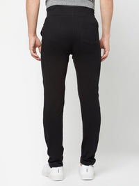 Sporto Men's Black Terry Knit Track pant