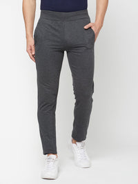 Sporto Men's Anthra Melange Terry Track pant