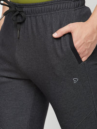 Sporto Men's Double Knit Charcoal Track Pant