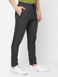 Sporto Men's Double Knit Charcoal Track Pant