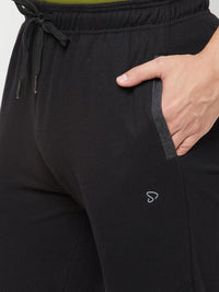 Sporto Men's Double Knit Black Track Pant