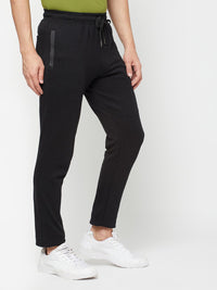 Sporto Men's Double Knit Black Track Pant