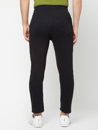 Sporto Men's Double Knit Black Track Pant