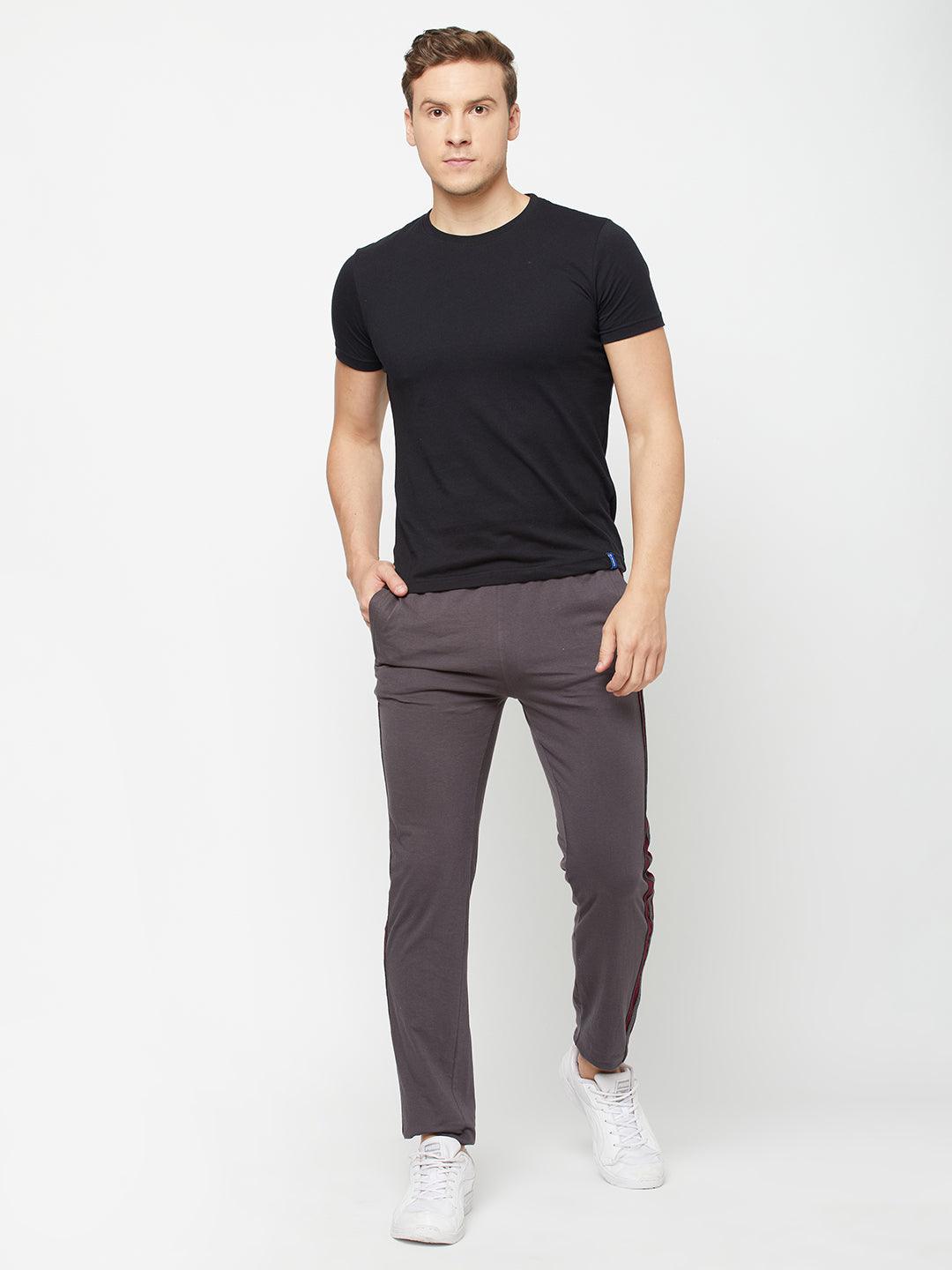 Sporto Men's Jersey knit Charcoal Track pant