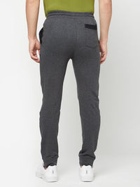 Sporto Men's Terry Knit Anthra Melange Track Pant