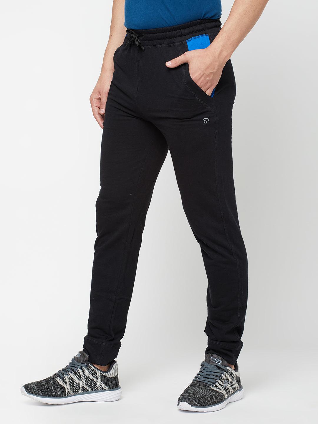 Academy by Van Heusen Solid Men Black Track Pants - Buy Academy by Van  Heusen Solid Men Black Track Pants Online at Best Prices in India |  Flipkart.com