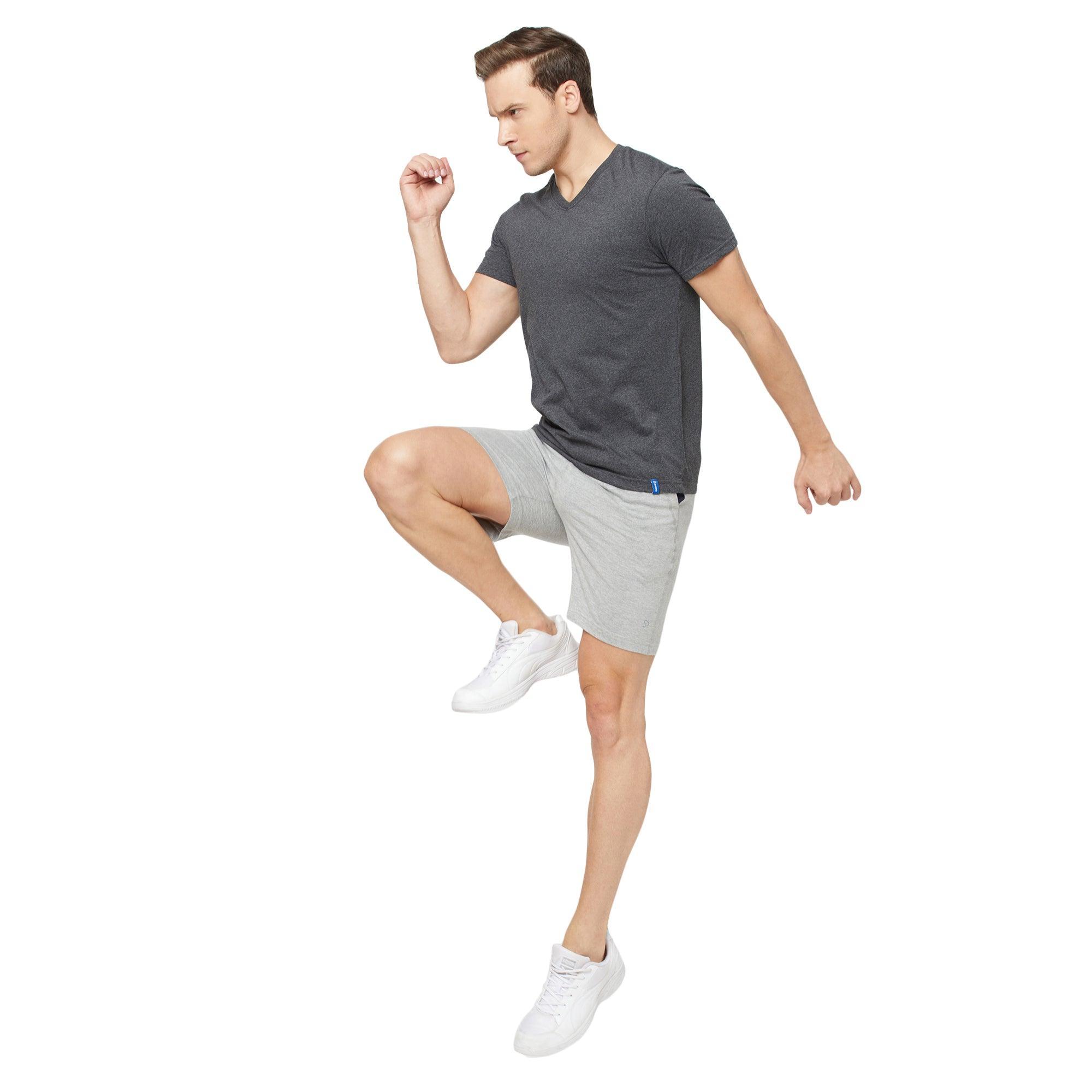 Sporto Men's Casual Lounge Shorts - Grey